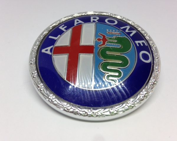 Emblème rond "Alfa Romeo" plastique