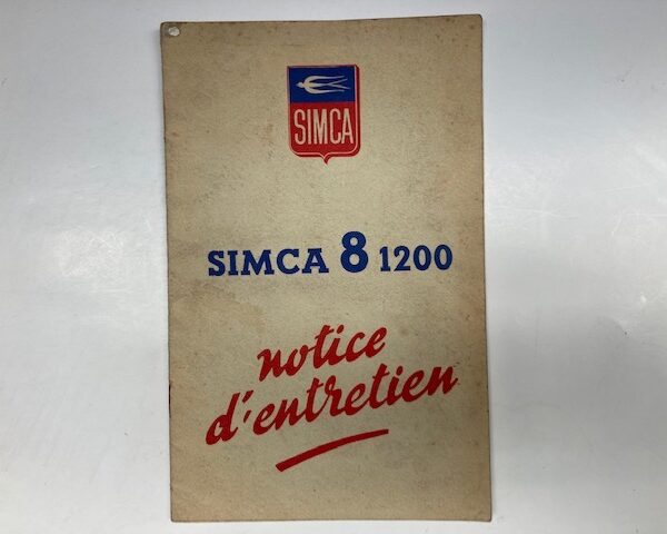 Notice Simca 8 1200